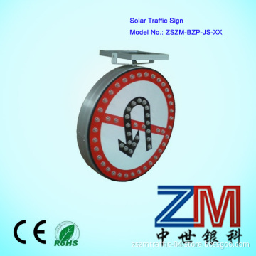 LED Luminous Solar Powered Traffic Sign